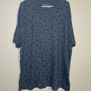 Eddie Bauer Navy  Buffalo Graphic Tee 2XL EUC